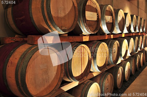 Image of Wine barrels