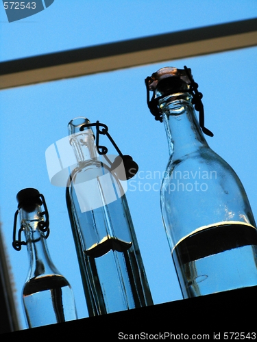 Image of Bottles of water