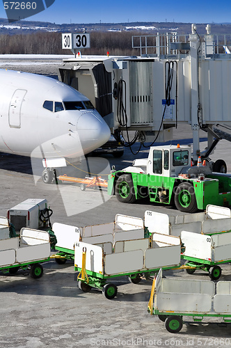 Image of Aircraft prepares for departure