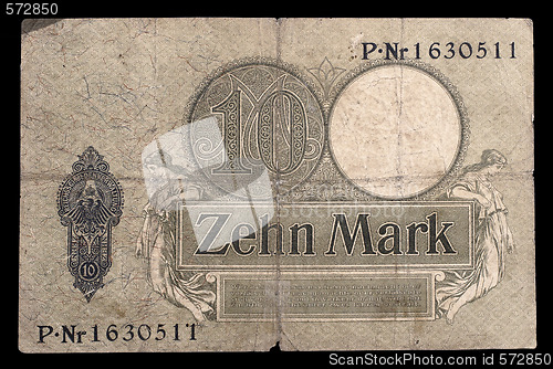 Image of Bank note of Keiser Germany. 1906. Reverse.