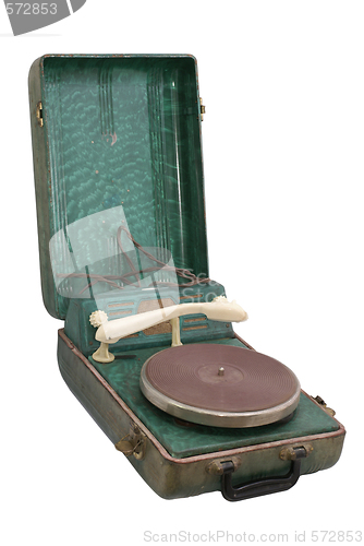 Image of old portable record-player.