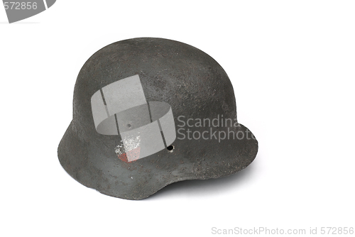 Image of German battle helmet (model M40).