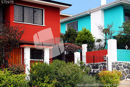 Image of Colorful houses of Valparaiso, Chile