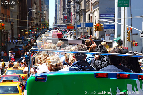 Image of New York City  crowded street