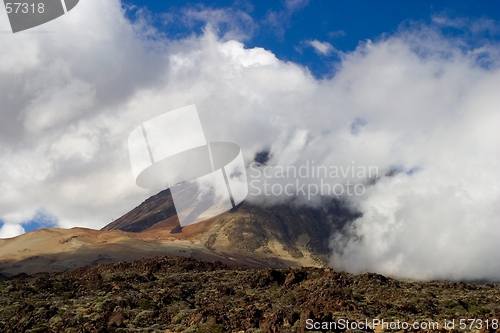 Image of mountain in mist