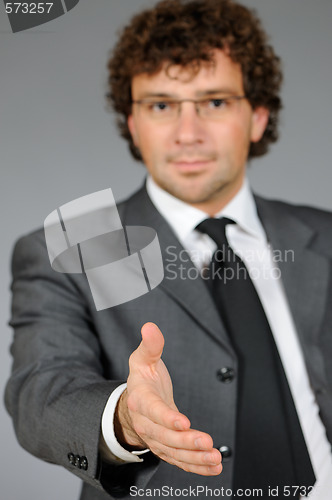 Image of Friendly businessman