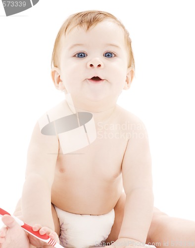 Image of baby boy in diaper