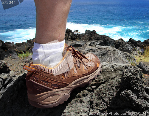 Image of Hiker foot