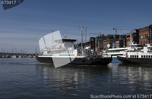 Image of Ferry in Oslo Harbour