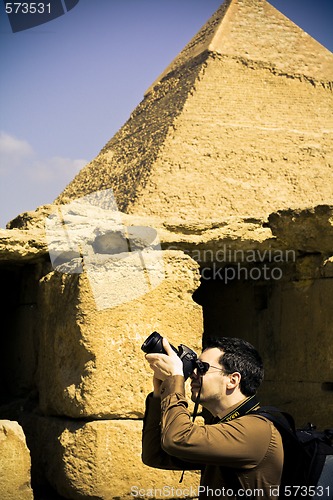 Image of Photographer at Giza