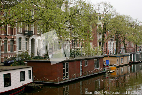 Image of Houseboats in Amsterdam