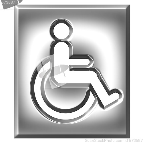 Image of 3D Silver Special Needs Sign