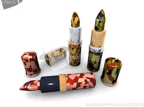 Image of camouflage lipsticks