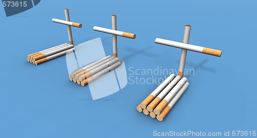 Image of cigarette graves