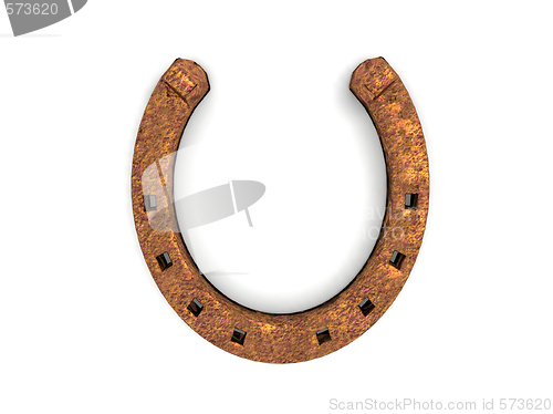 Image of rusty horse shoe