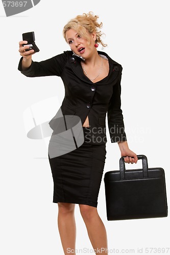 Image of Busy woman