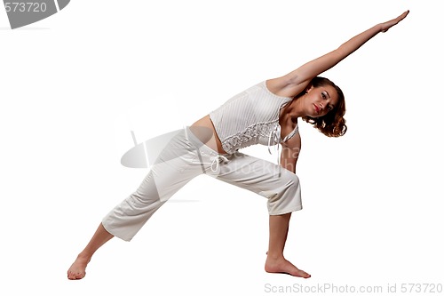 Image of Woman stretching