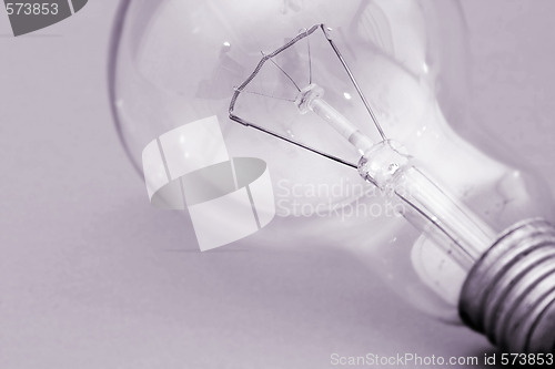 Image of Background with lit lightbulb
