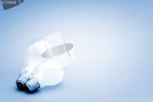 Image of Background with lit lightbulb