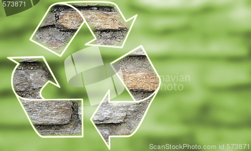 Image of Recycle symbol .