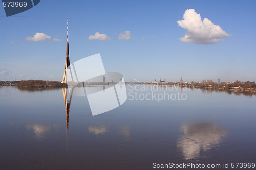 Image of clouds over water