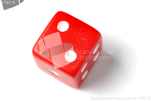 Image of Red Die - Two at top