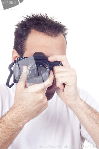 Image of isolated photography man