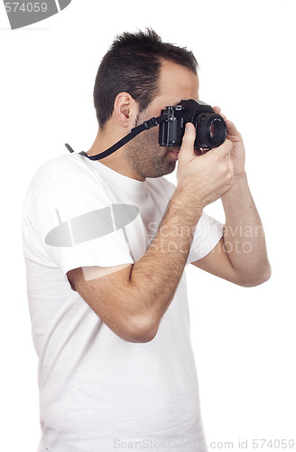 Image of isolated photography man