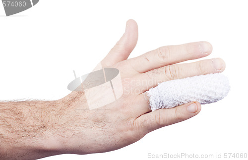 Image of injured hand medical
