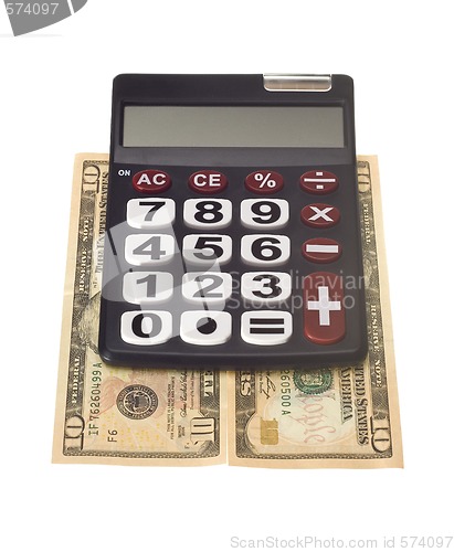 Image of hand calculator