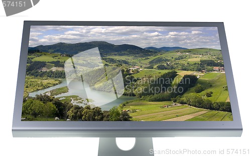 Image of lcd monitor flat screen