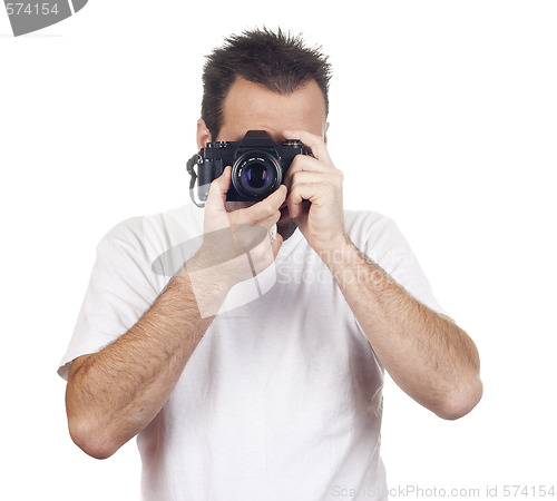 Image of isolated photography man