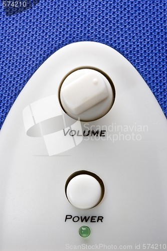 Image of blue speaker