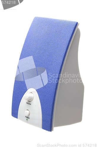 Image of blue speaker