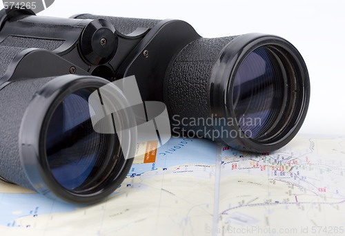 Image of isolated binoculars