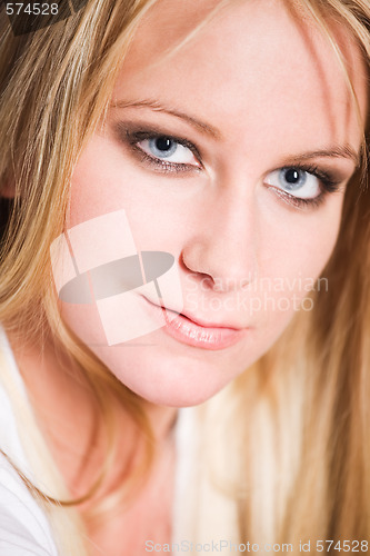 Image of Beautiful caucasian blonde woman