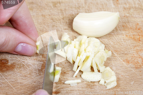 Image of Chopping the Garlic