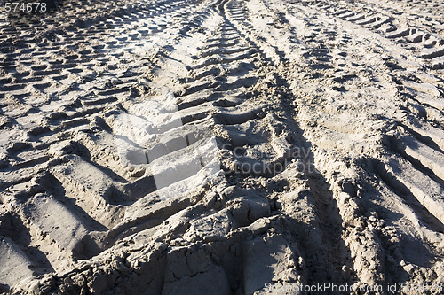 Image of Caterpillar tracks