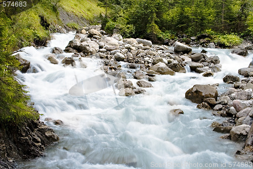 Image of Fast flowing river