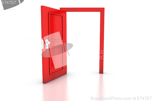 Image of Open Red Door