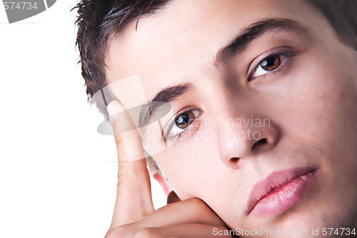 Image of Pensive Young Man