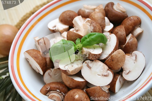 Image of brown mushrooms