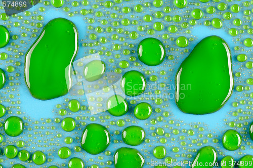 Image of green drops