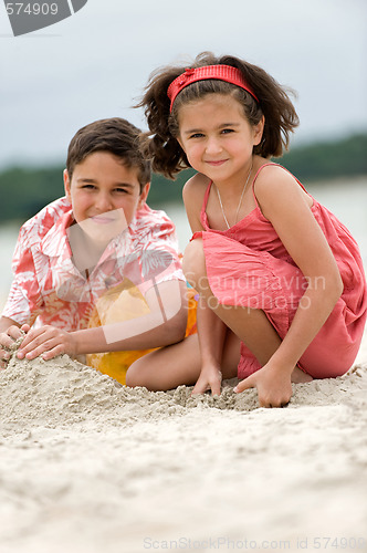 Image of Kids having fun on the beach