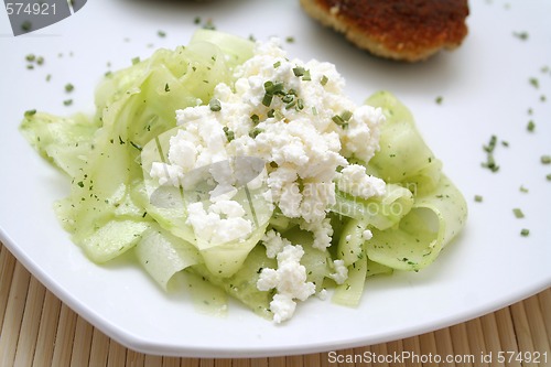 Image of salad and cheese