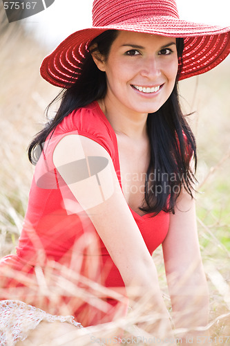 Image of Beautiful hispanic woman