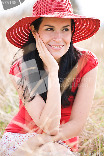 Image of Beautiful hispanic woman