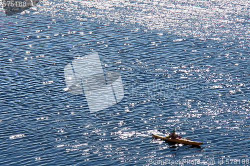 Image of One canoe