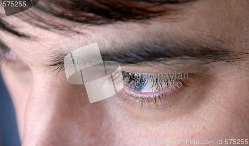 Image of man blue eye