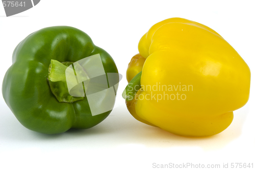 Image of Two bell peppers